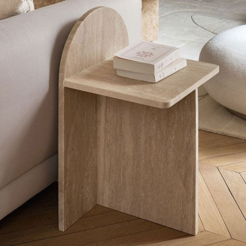 Table Basse Esben — Travertin