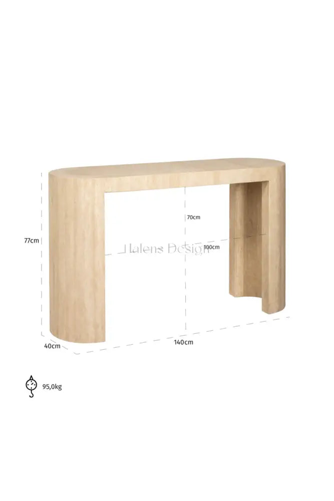 Console Peronne — Travertin Beige