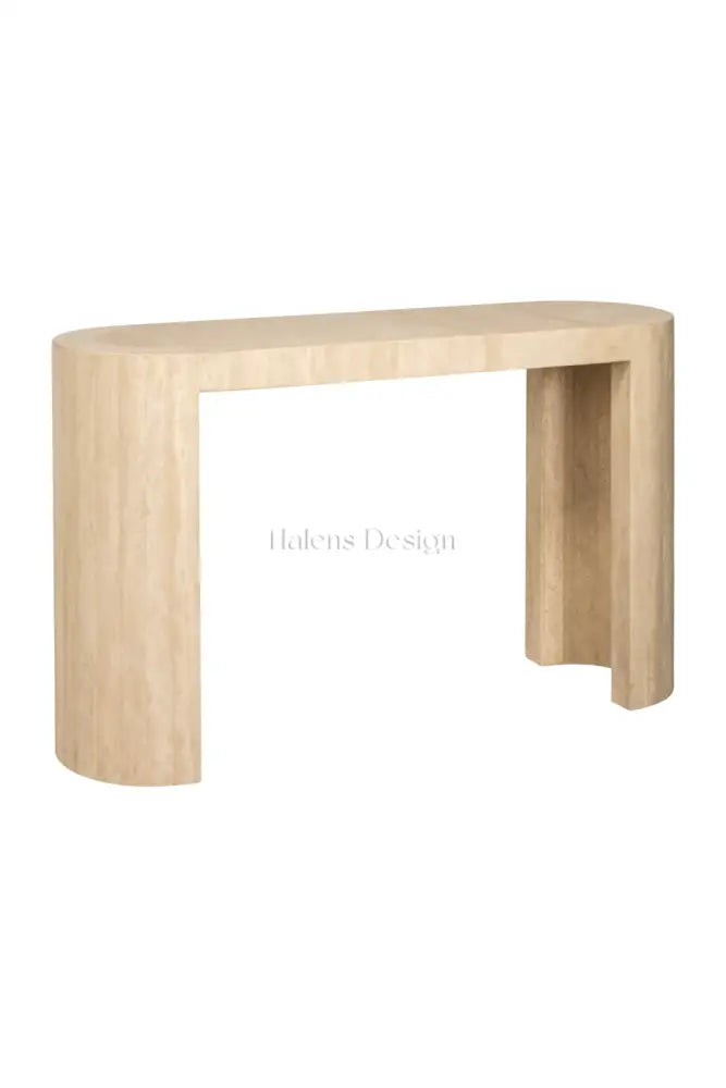 Console Biltor — Travertin Beige en situation