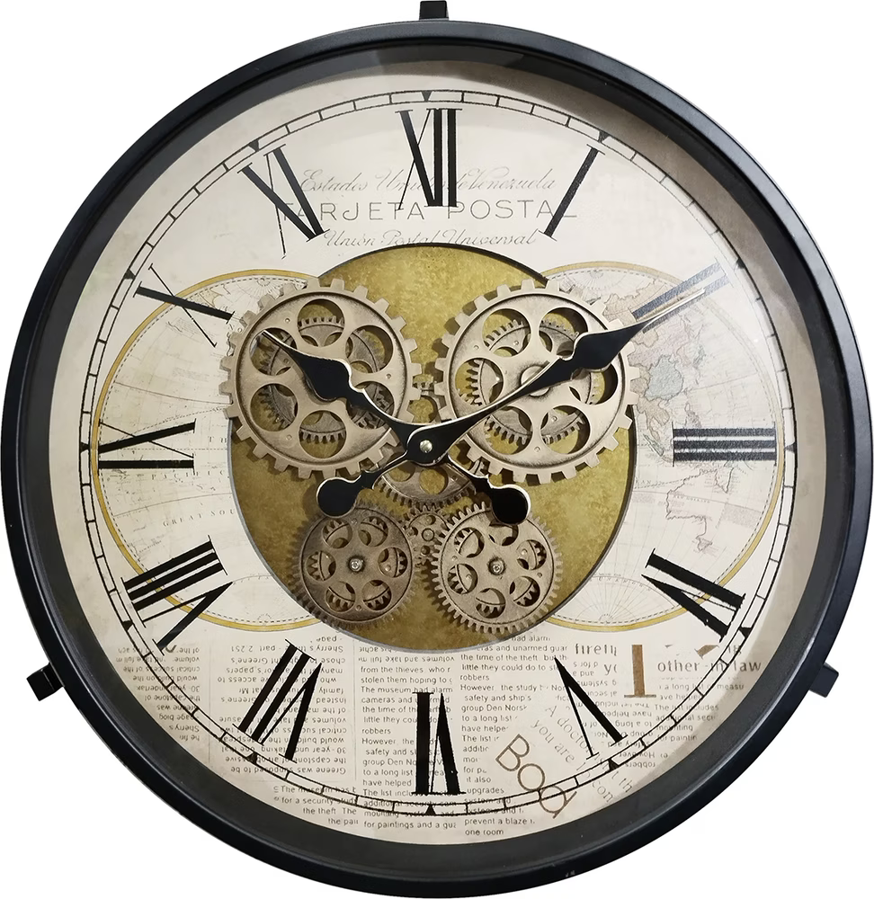 Table d'appoint Time, détail horloge