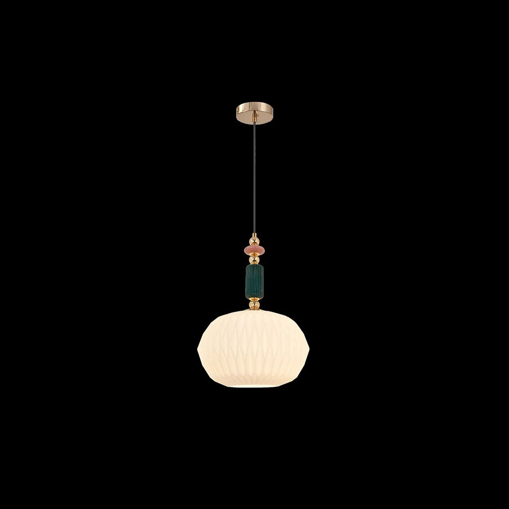 Suspension Opaline Émeraude