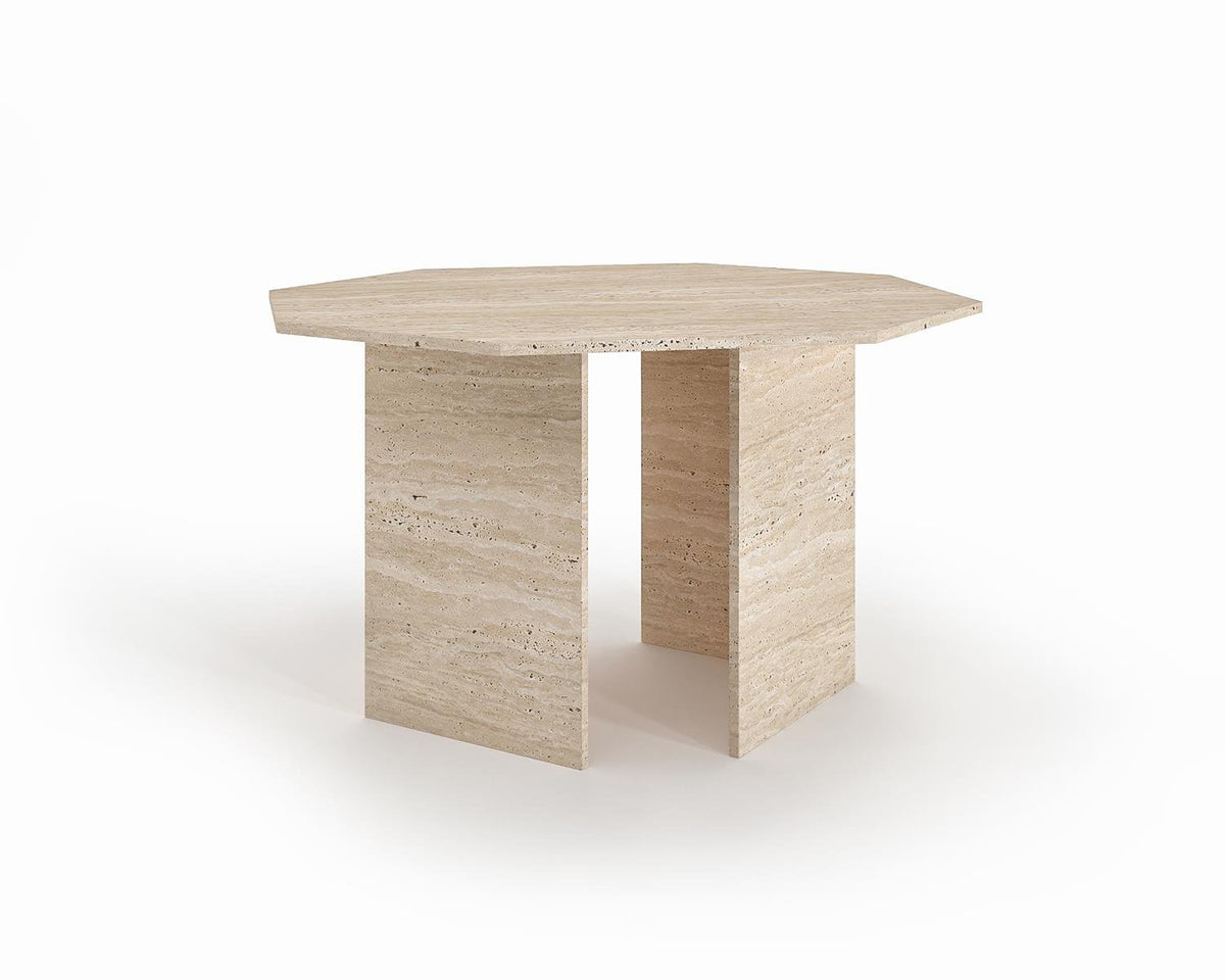 Table Hexagonale Edd — Travertin