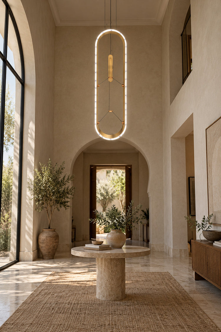 Lustre Anello dans une entrée