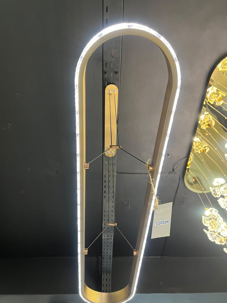 Lustre Anello — photo réelle au showroom