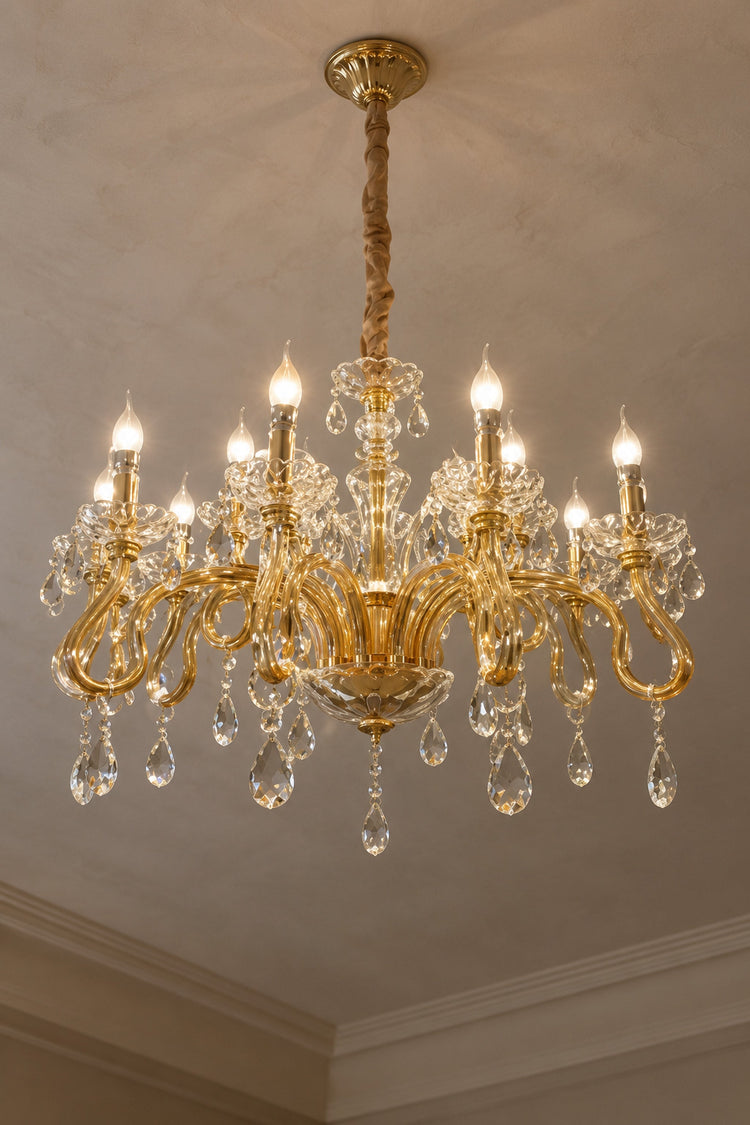 Lustre Belcanto vu en contre-plongée