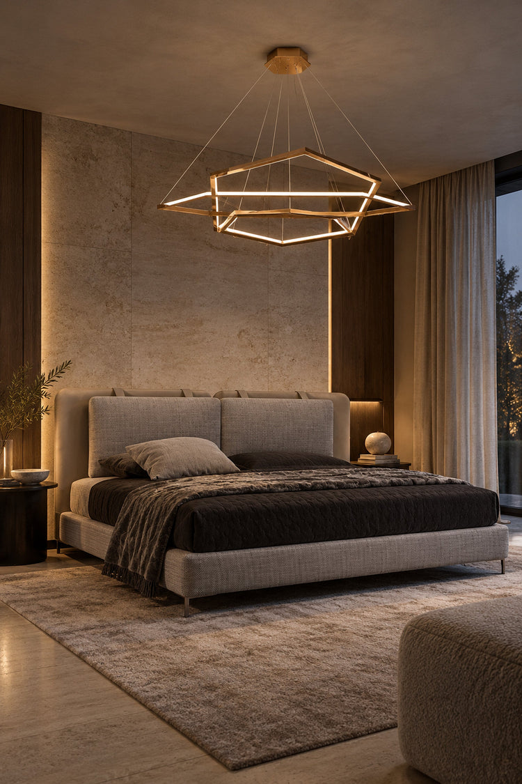 Lustre Esagono dans une chambre