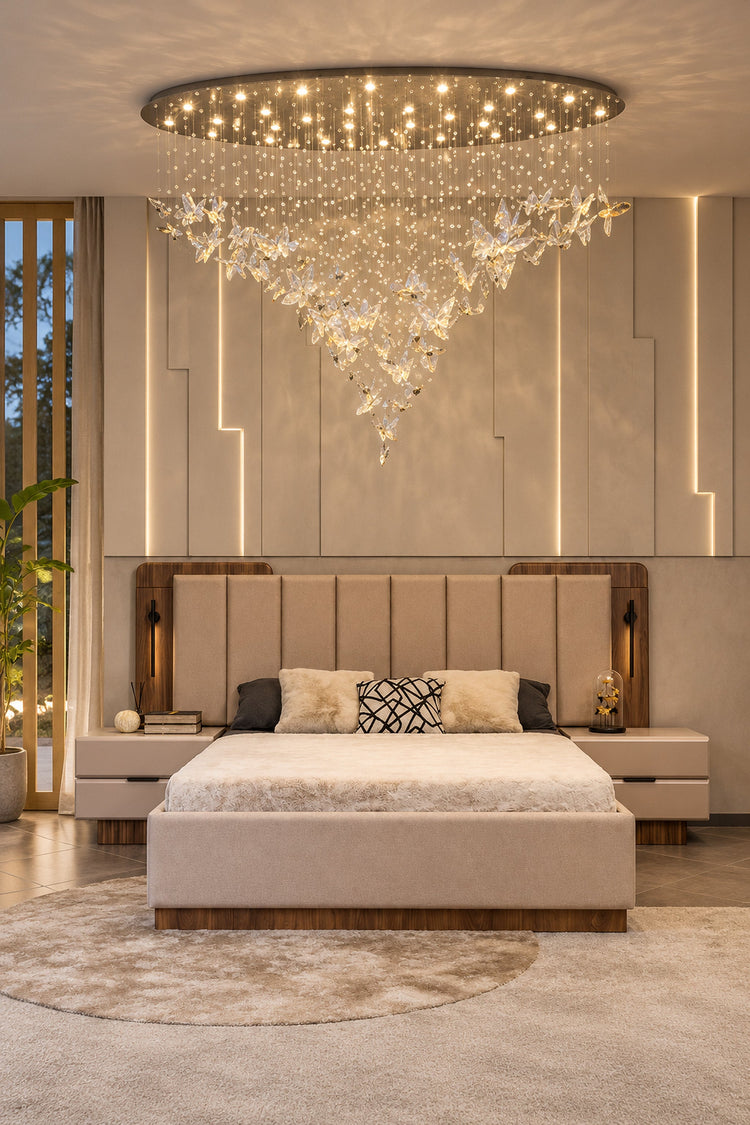 Lustre Farfalla dans une chambre, seconde vue
