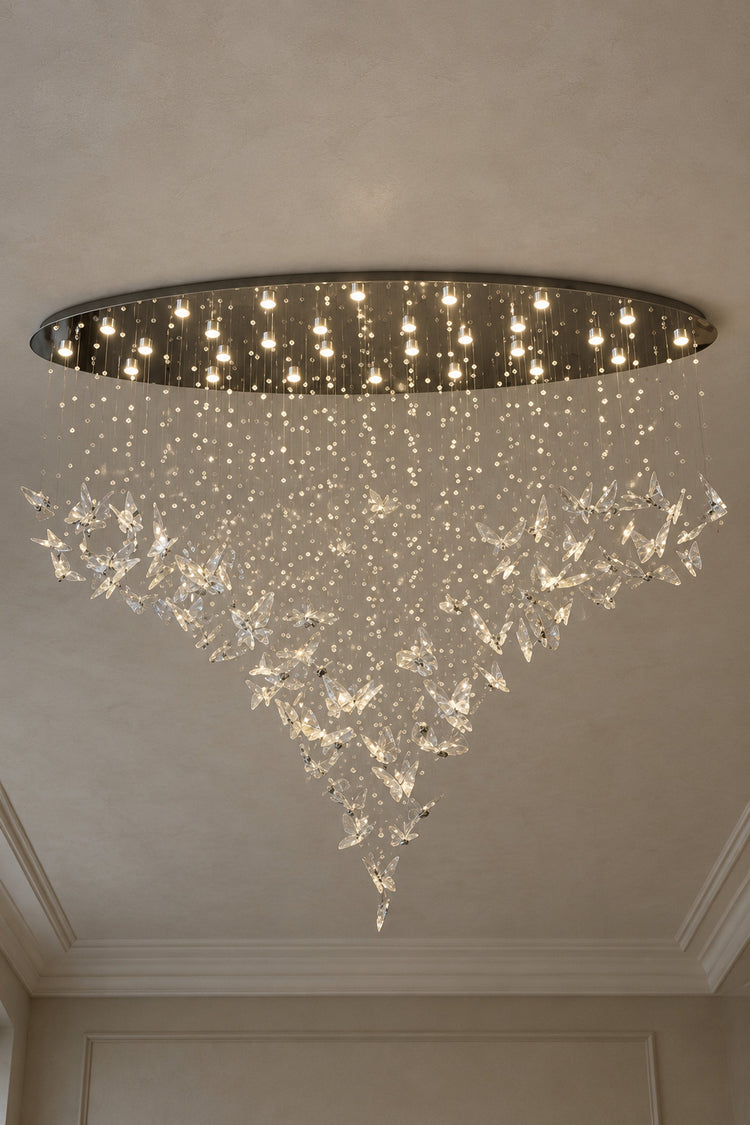 Lustre Farfalla vu en contre-plongée