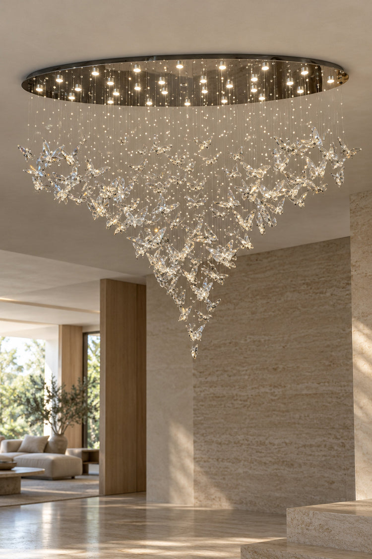 Lustre Farfalla — Envol de papillons de cristal