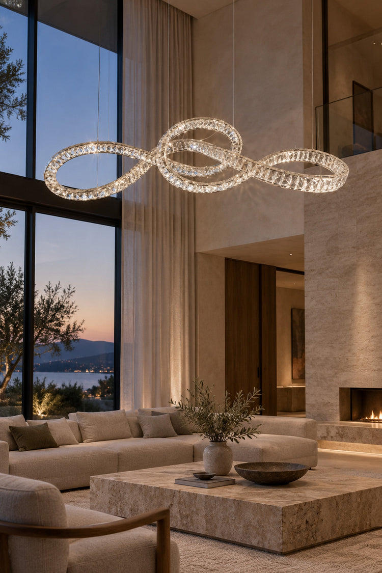 Lustre Infinito dans un volume en double hauteur