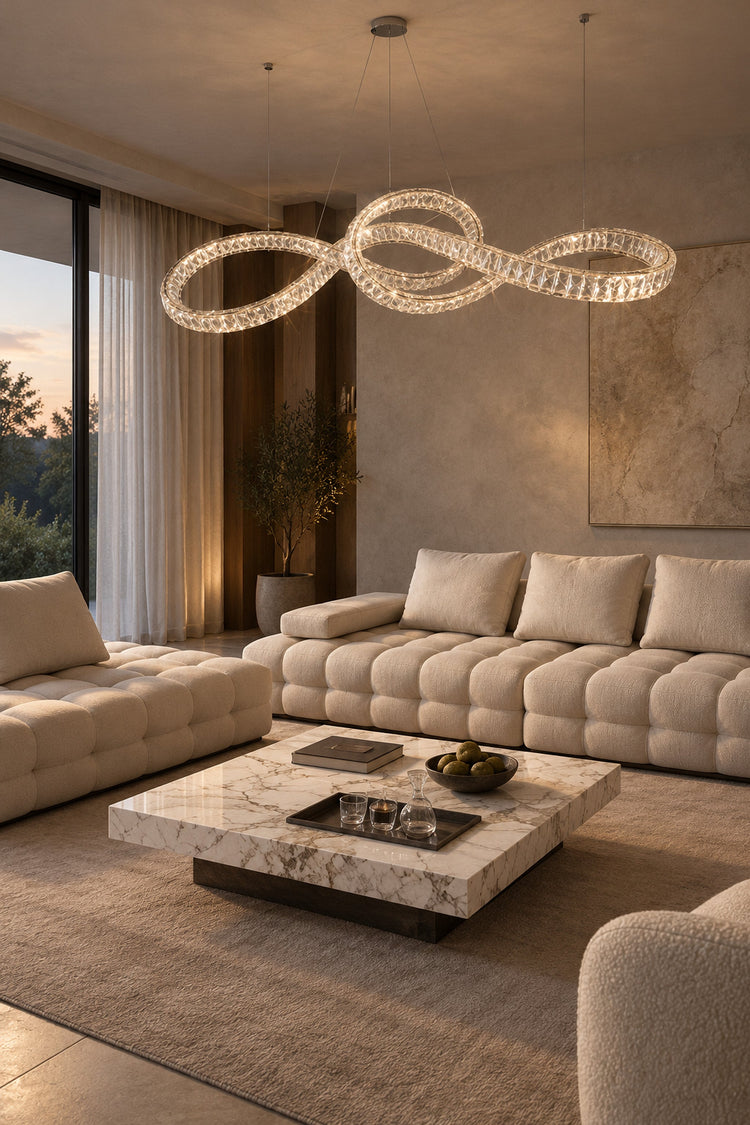 Lustre Infinito dans un salon