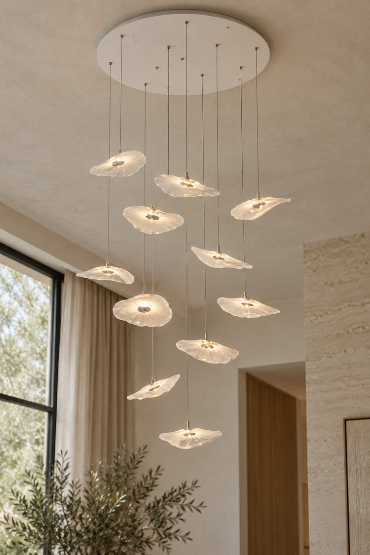 Lustre Ninfea vu en contre-plongée