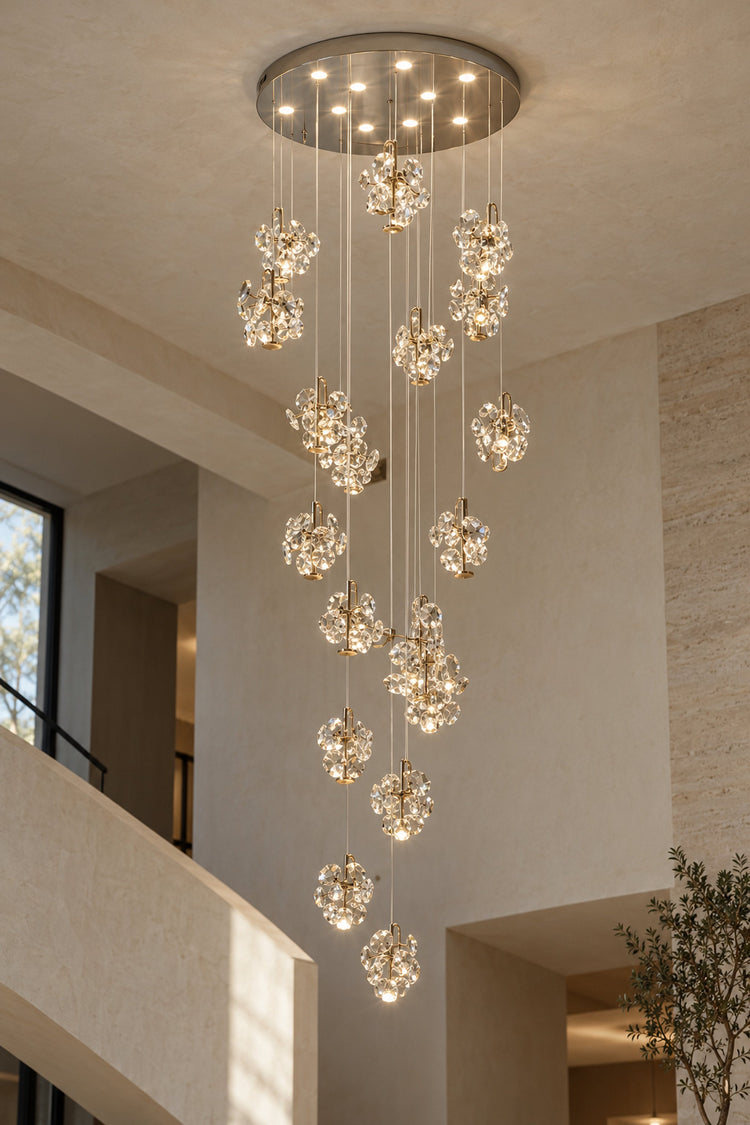 Lustre Ortensia vu en contre-plongée