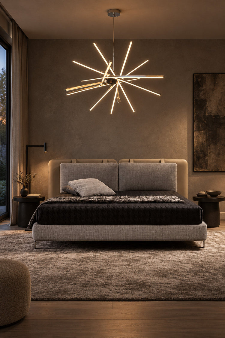 Lustre Raggio dans une chambre