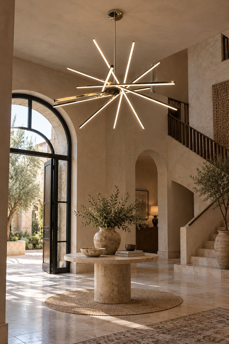Lustre Raggio dans une entrée