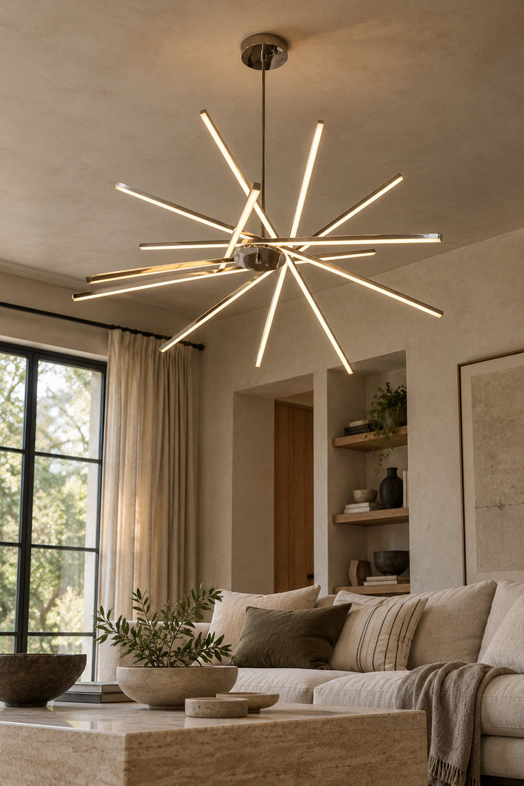 Lustre Raggio — Étoile de rayons LED