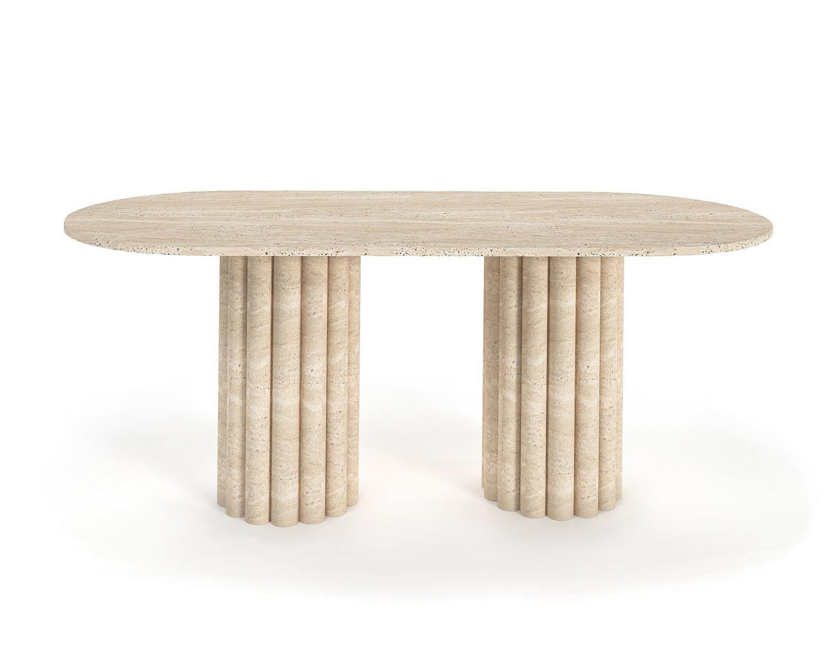 Table Ovale Lizzy — Travertin