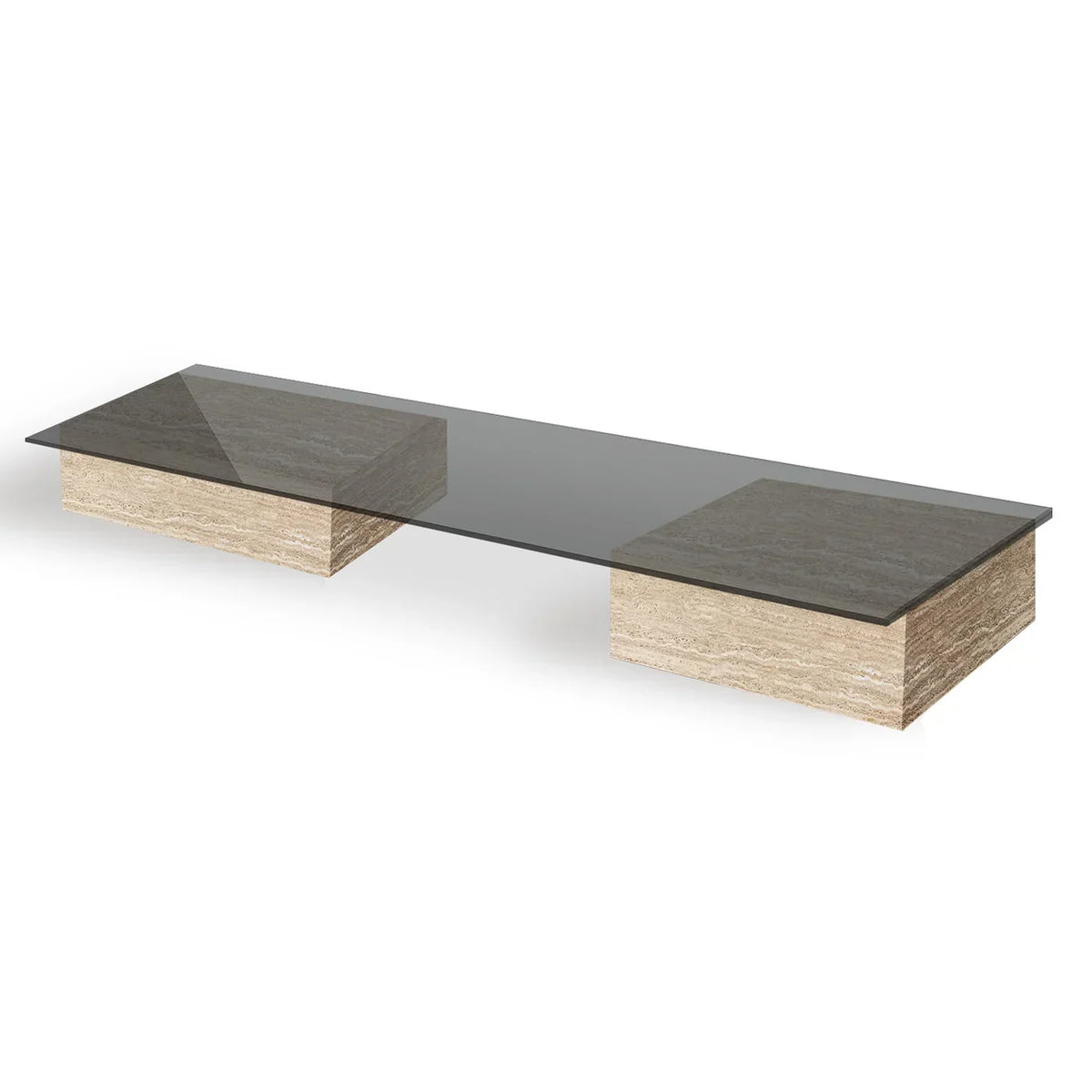 Duo Tables Basses Coen — Travertin