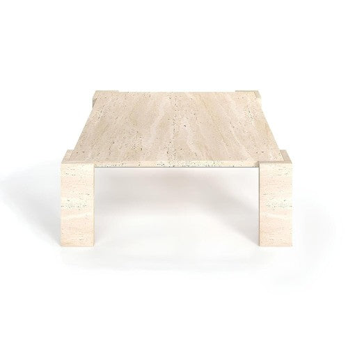 Table Basse Aldo — Travertin