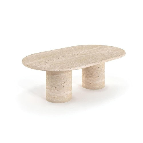 Table Basse Athena — Travertin en situation