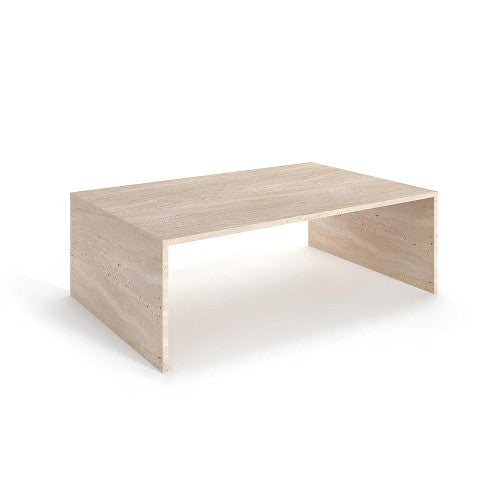 Table Basse Cavo — Travertin en situation