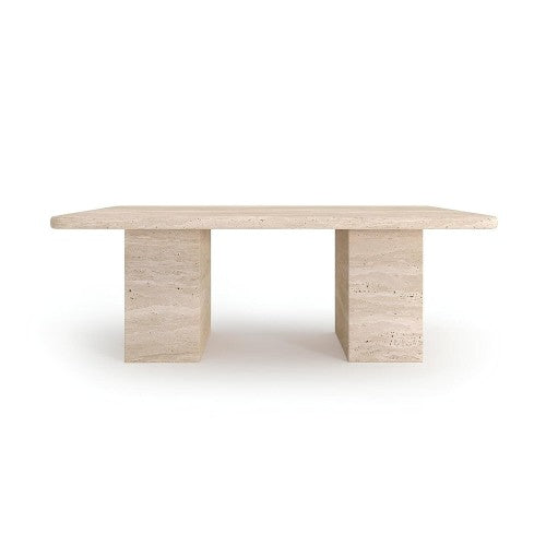 Table Basse Maelis — Travertin en situation