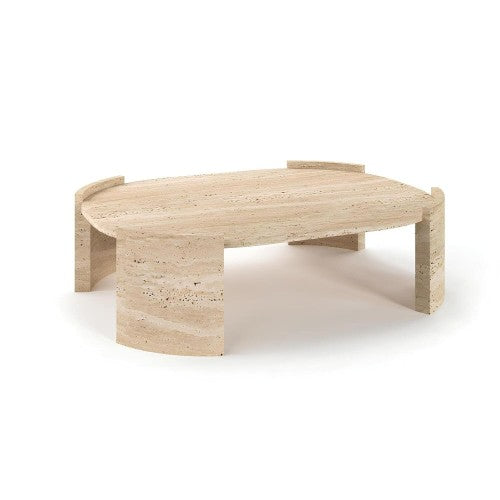 Table Basse Tera — Travertin en situation