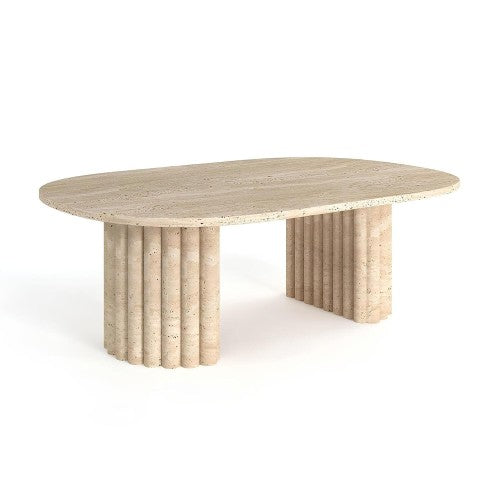 Table Basse Tulia — Travertin