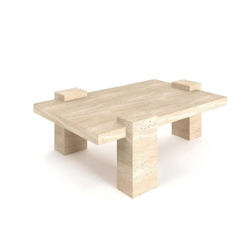Table Basse Naiara — Travertin