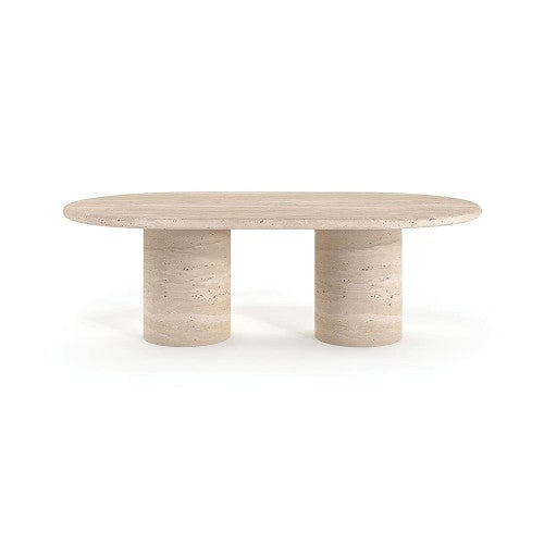Table Basse Athena — Travertin