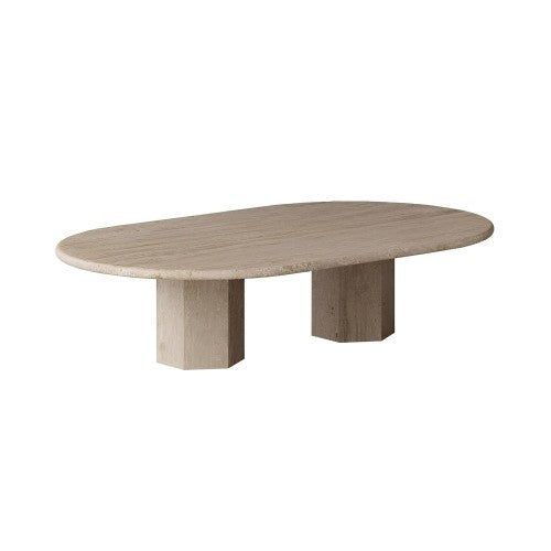 Table Basse Mrova — Travertin
