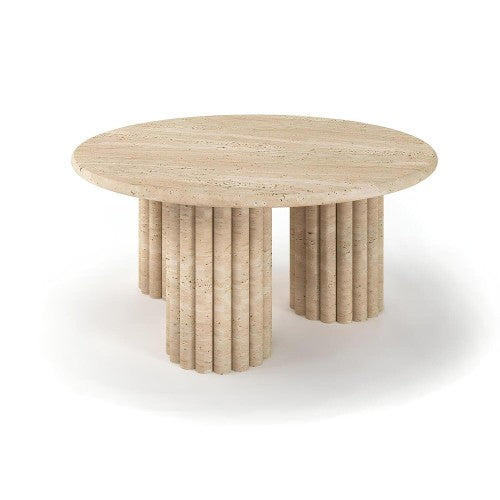 Table Basse Sora — Travertin