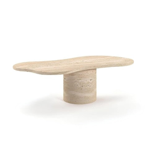 Table Basse Cera — Travertin en situation