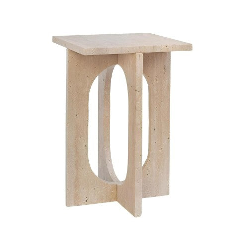 Table d'Appoint Elwis — Travertin