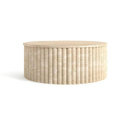 Table Basse Fenwick — Travertin