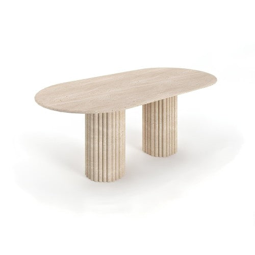 Table à Manger Asya — Travertin