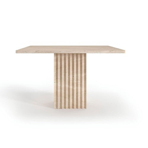 Table à Manger Velmornt — Travertin en situation